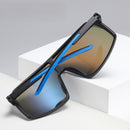 New TR90 One-piece Large-frame Sunglasses Trendy Men&