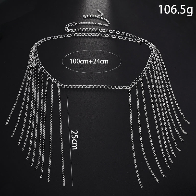 Europe And The United States New Metal Chain Waist Chain Women&