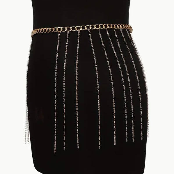 Europe And The United States New Metal Chain Waist Chain Women&