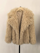 Cross-Border Foreign Trade Aliexpress Amazon Winter New Artificial Fur Imitation Beach Wool Fur Short Coat Outer