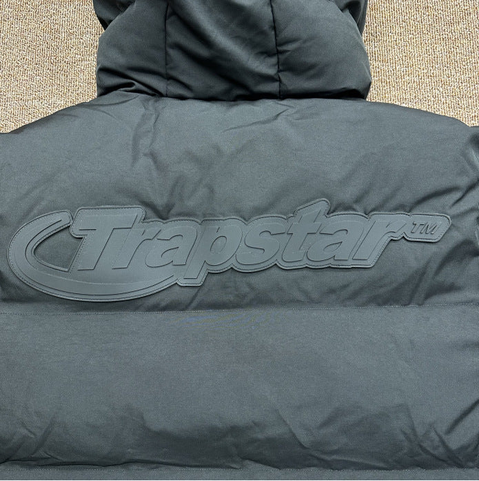 Trapstar Winter New All Black Label Letter Cotton-padded Jacket Cotton-padded Clothes Simple Trendy Brand Couple&