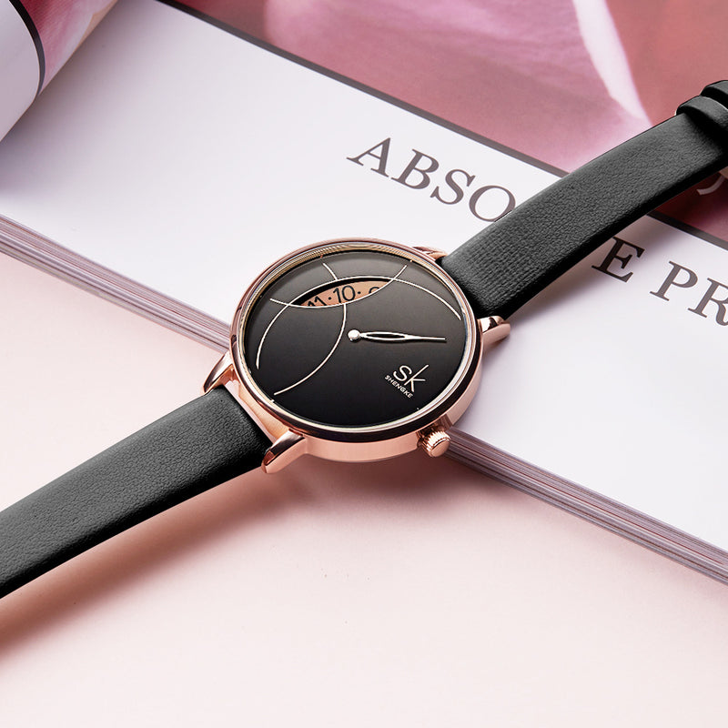 Women&#039;s Watch Women&#039;s Fashion Creative Mesh Strap Women&#039;s Watch Simple Niche Brand Watch