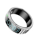 SR08 Smart Ring With Display Touch Charging Stand Page Turning Photo Smart Ring Heart Rate Blood Oxygen Sleep
