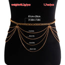 Jewelry Bikini Sexy Body Chain New Trend Hot Girl Waist Chain Rhinestone Wave Wholesale