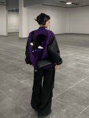 YUANQ 22AW Eagle Velvet Embroidery Embroidery Baseball Jacket Jacket Quilted American Style Loose Casual Jacket