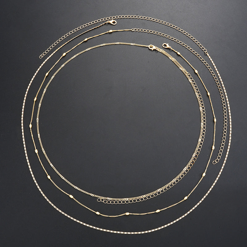 European And American Foreign Trade Hot-Selling Simple Sequin Chain Waist Chain Sexy Multi-Layered Pearl Waist Chain Simple And Versatile Body Chain