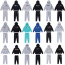 Cutton Embroidered Hooded Fleece-lined Sweatshirt Spring Men And Women Loose Suit