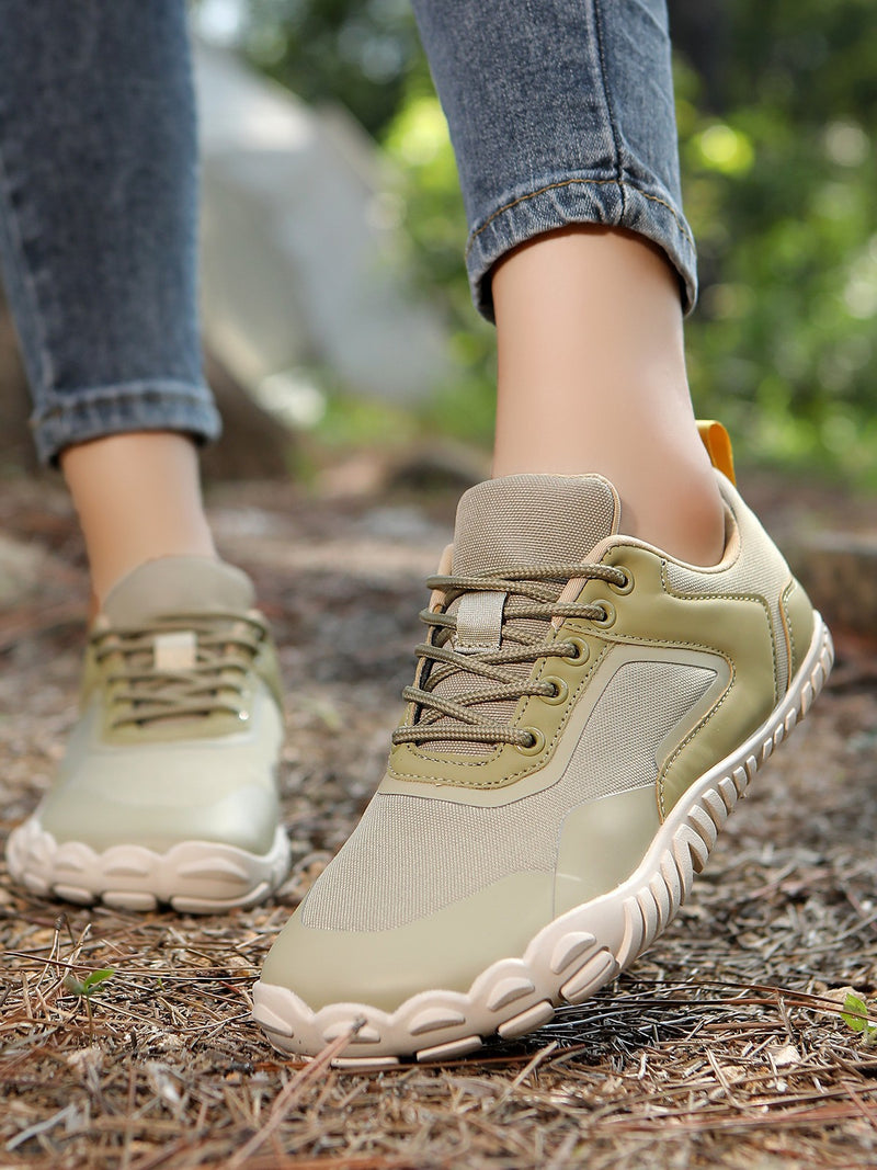 Cross-border Mesh Hiking Shoes For Men And Women, Large Size Outdoor Rock Climbing Shoes, Hiking Shoes, Rubber Soles, Non-slip Walking Shoes, Breathable