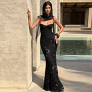 European And American Clothing 2025 Summer New Sexy Temperament Celebrity Style Slim Retro Printed Suspender Hip Dress