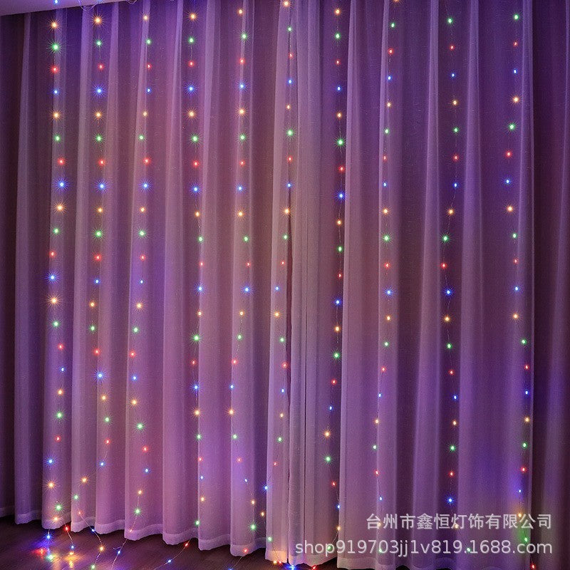 Led Curtain Light String 3*3 M Copper Curtain Light Holiday Christmas Decoration Curtain Light USB Remote Control Curtain Light
