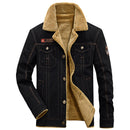 Velvet Thickened Washed Cotton Military Lapel Jacket Cotton Clothing Jacket