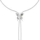 Dravable Metal Liquid Butterfly Multi-functional Chain Niche Design High-end Hot Girl Fashion All-match Clavicle Chain Trend