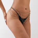 Jewelry Bikini Sexy Body Chain New Trend Hot Girl Waist Chain Rhinestone Wave Wholesale