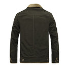 Velvet Thickened Washed Cotton Military Lapel Jacket Cotton Clothing Jacket