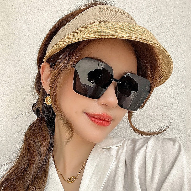 Korean-style Irregular Box Sunglasses Women&