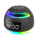 Cross-border LED Symphony Clock Rechargeable FM Radio Clock Student Desktop Night Light Colorful Atmosphere Light Alarm Clock