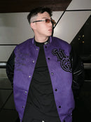 YUANQ 22AW Eagle Velvet Embroidery Embroidery Baseball Jacket Jacket Quilted American Style Loose Casual Jacket