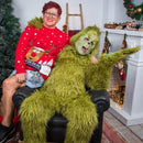 230000 Holy Festival Explosions Green Hair Monster Grinch Cos Suit Santa Claus With Wool Pants Suit Play Costume Batch