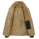 Velvet Thickened Washed Cotton Military Lapel Jacket Cotton Clothing Jacket