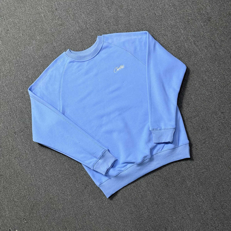 Visible Stitching, Crew Neck Sweatshirt, Long Sleeve, Hip-Hop Pullover, Autumn And Winter Top, Trendy