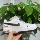 AF1 Air Force One Milan White Blue Low Couple White Shoes Casual Shoes
