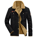 Velvet Thickened Washed Cotton Military Lapel Jacket Cotton Clothing Jacket