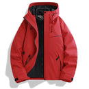 Graphene Outdoor Jacket For Men And Women, Three-in-one Windproof And Waterproof Hiking Hooded Mountaineering Jacket