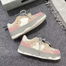 Retro Student Sneakers Women&#039;s Spring New Color Matching Platform Board Shoes Women&#039;s Trendy All-match White Shoes