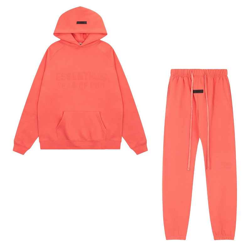 Flocked Letter Sports Suit Fog Men&#039;s And Women&#039;s Loose Casual Sweatshirts And Pants