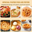 100Pcs Air Fryer Paper Oil Proof Isolation Paper Tray Disposable Non Stick Baking Pad Convenient And Durable Air Fryer Square