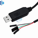 1PCS USB to COM Module Cable: USB to RS232 TTL UART Auto Converter with PL2303HX