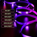 5V RGB LED Strip Lights Smart Bluetooth 24Key Remote Flexible Diode Lamp Tape SMD 5050 30LEDs/M For Room Home Decor TV Backlight