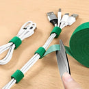 Wholesale 2/5M/Roll 12mm Width Cable Organizer USB Cable Winder Management nylon Free Cut Ties Mouse earphone Cord cable ties