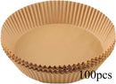 Air Fryer Disposable Paper Parchment Wood Pulp Steamer Cheesecake Air Fryer Accessories Baking Paper for Air Fryer
