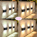 1pc 6-10 LEDs Solar Outdoor Wall Decorative Landscape Lighting Lights Fixtures Suitable For Courtyard Villa Fence Terrace Garden