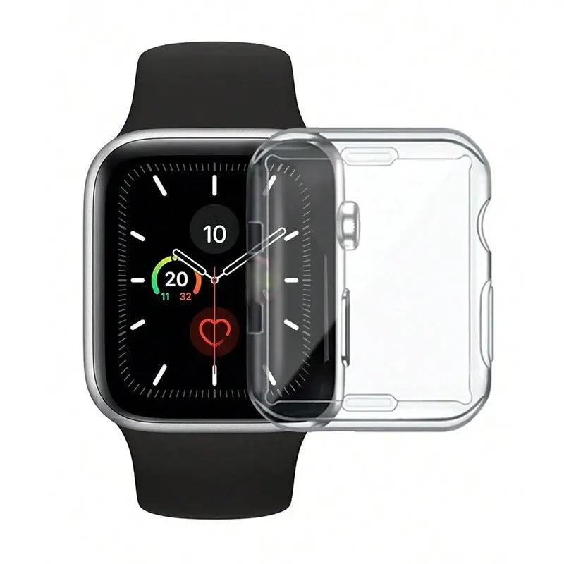 TPU Screen Protector Case for Apple Watch Series 9 8 7 SE 6 5 4 3 Bumper Cover Accessories for Iwatch 45mm 41mm 44mm 40mm 42mm
