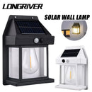 LONGRIVER Solar Tungsten Night Lamp Intelligent Motion Sensor Wall Lamp BK-888 Waterproof Courtyard Garden Decoration Lantern