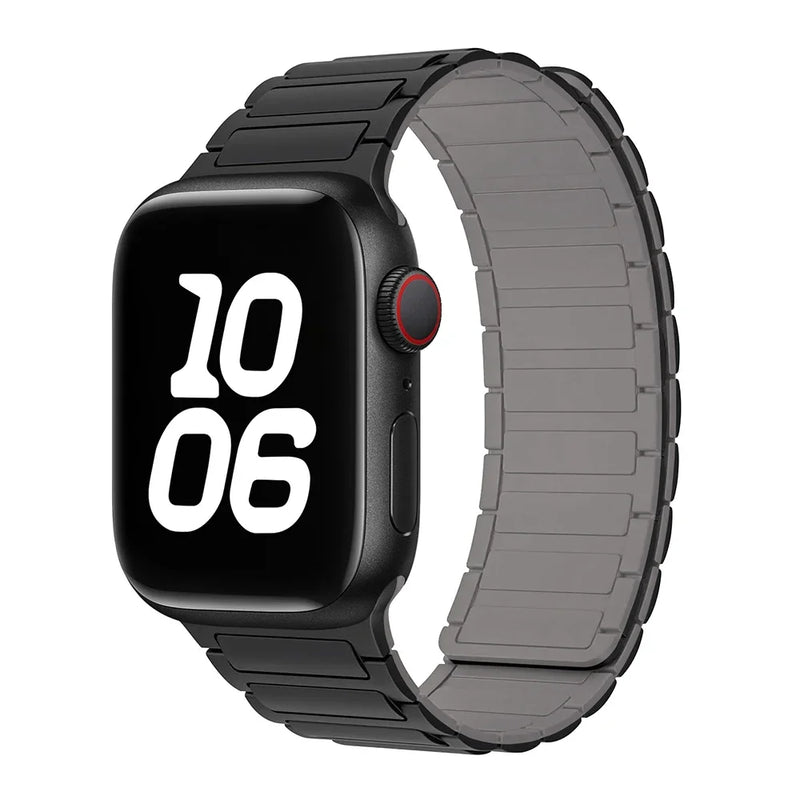 Silicone Strap for Apple Watch 46mm 42mm 49mm 44mm 40mm 45mm 41mm Magnetic Band for IWatch Ultra 2 Series 10 9 8 7 6 SE 5 4 3