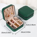 Portable Mini Jewelry Storage Box Travel Organizer Jewelry Case Leather Storage Earrings Necklace Ring Jewelry Organizer Display