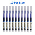 10Pcs High Quality Needle Type Gel Pen Straight Liquid Ballpoint Pens Perfect Kawaii Stationery for School/Office Writing Supply