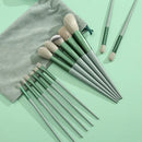 13purpleflower holly leaf makeup brush suit soft hair face powder highlight blush brush eye shadow brush full set of beauty tool