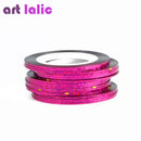 30PCS Nail Striping Tape Metallic Yarn Line 3d Nail Art Tool Color Rolls Nail Decals DIY Nail Tips Sticker Decoration