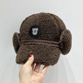 Versatile Letters Lamb Wool Baseball Cap For Women