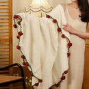 Hand Rose Blanket Into Bouquet Blanket Knitted Shawl