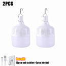 Portable Lanterns High Power USB Rechargeable LED Emergency Lights Hook Outdoor Camping Tents Lantern Lighting Flashlight Bulb