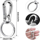 4Pcs Carabiner Clip Keychain Metal Carabiner Shape Key Ring Keyring Key Holder Clips Hook Holder Organizer for Car Keys Finder f