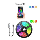 5V RGB LED Strip Lights Smart Bluetooth 24Key Remote Flexible Diode Lamp Tape SMD 5050 30LEDs/M For Room Home Decor TV Backlight