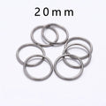 30-200Pcs 3-25mm Stainless Steel Split Ring Open Single Loops Jump Rings Connectors for DIY Jewelry Making Findings Accessories