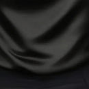 Women's Elegant Draped Neck Blouse, Solid Color Ruffle Detail Long Sleeve Shirt For Office And Formal Wear