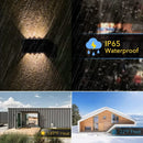 Solar LED Light, Outdoor Waterproof Wall Lamp, Dusk to Dawn Fence Lighting for Summer Garden Yard Porch Walkway Camping Home Dec